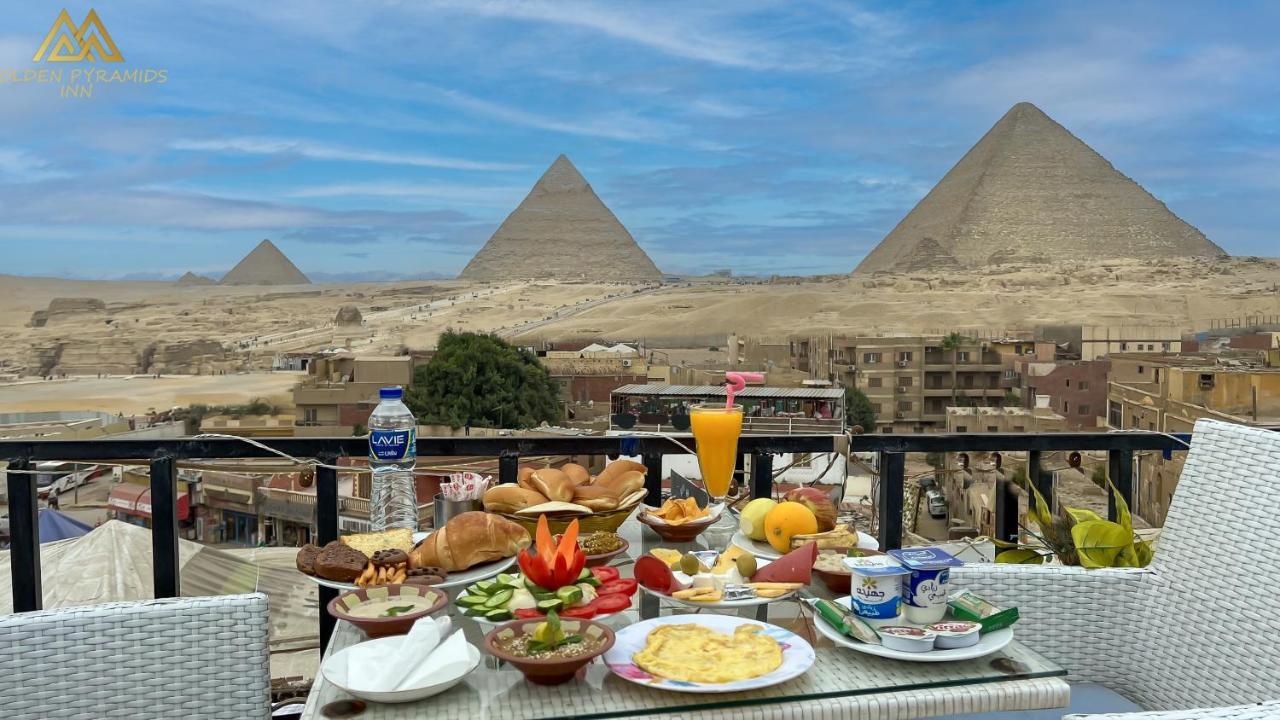 Golden Pyramids view Inn Kafret el-Gabal Exteriör bild